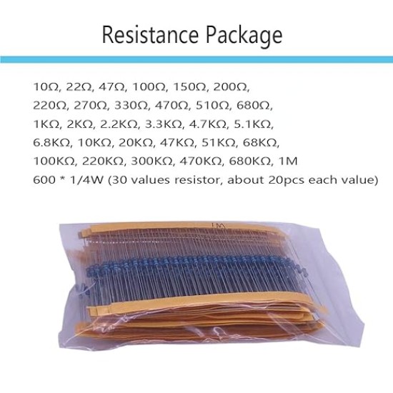 Electronic Component Kit Total 1390 Pcs, LED Diodes, Metal Film Resistors, Electrolytic Capacitor Package, Common Diodes, Ceramic Capacitors, Common Transistor Assortment Box Electronic Component Kit Total 1390 Pcs, LED Diodes, Metal Film Resistors, Electrolytic Capacitor Package, Common Diodes, Ceramic Capacitors, Common Transistor Assortment Box
