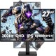 27Inch Gaming Monitor 360HZ, QHD 1440P 120% sRGB IPS Computer Monitor with Built in Speaker, Height/Pivot/Swivel/Tilt Adjustable Vertical Monitor, Support FreeSync, DP&HDMI, Wall Mount-Black 27Inch Gaming Monitor 360HZ, QHD 1440P 120% sRGB IPS Computer Monitor with Built in Speaker, Height/Pivot/Swivel/Tilt Adjustable Vertical Monitor, Support FreeSync, DP&HDMI, Wall Mount-Black