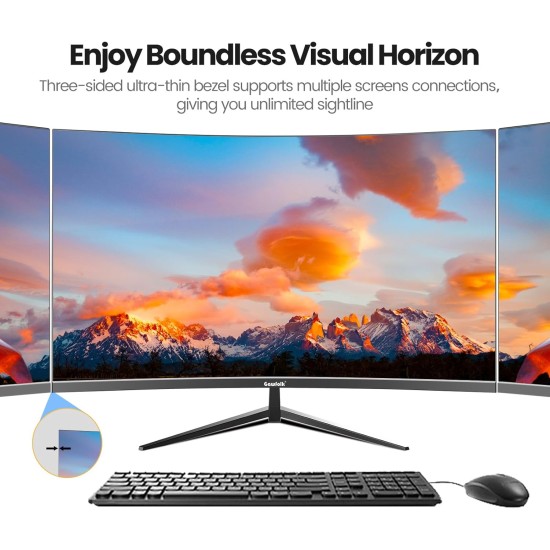 Monitor 32 inch Computer Monitor QHD (2560 x 1440) 2K 1500R Curved Computer Monitors 75HZ PC Monitors VA Screen for Home, Office and Dormitory,Support Wall Mount- Black Monitor 32 inch Computer Monitor QHD (2560 x 1440) 2K 1500R Curved Computer Monitors 75HZ PC Monitors VA Screen for Home, Office and Dormitory,Support Wall Mount- Black